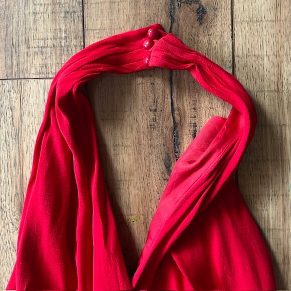 Vintage Red Marilyn Monroe Swing Dress - Picture 4 of 5